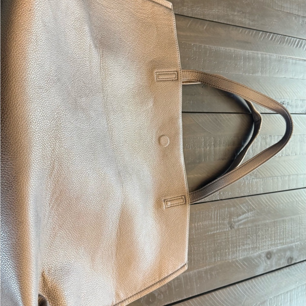 Metallic Grey Tote Bag